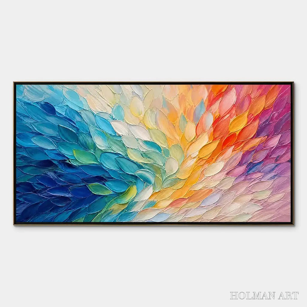 HOLMAN ART Carnival Wings – Colorful Wing Abstract Painting - image 1