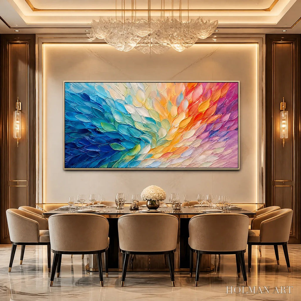HOLMAN ART Carnival Wings – Colorful Wing Abstract Painting - image 2