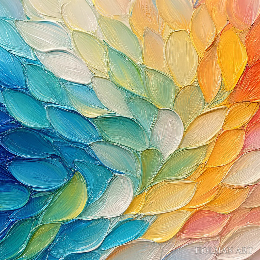HOLMAN ART Carnival Wings – Colorful Wing Abstract Painting - image 3