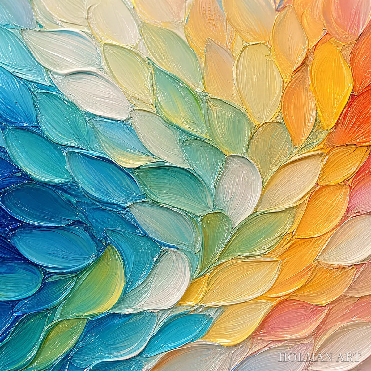 HOLMAN ART Carnival Wings – Colorful Wing Abstract Painting - image 3