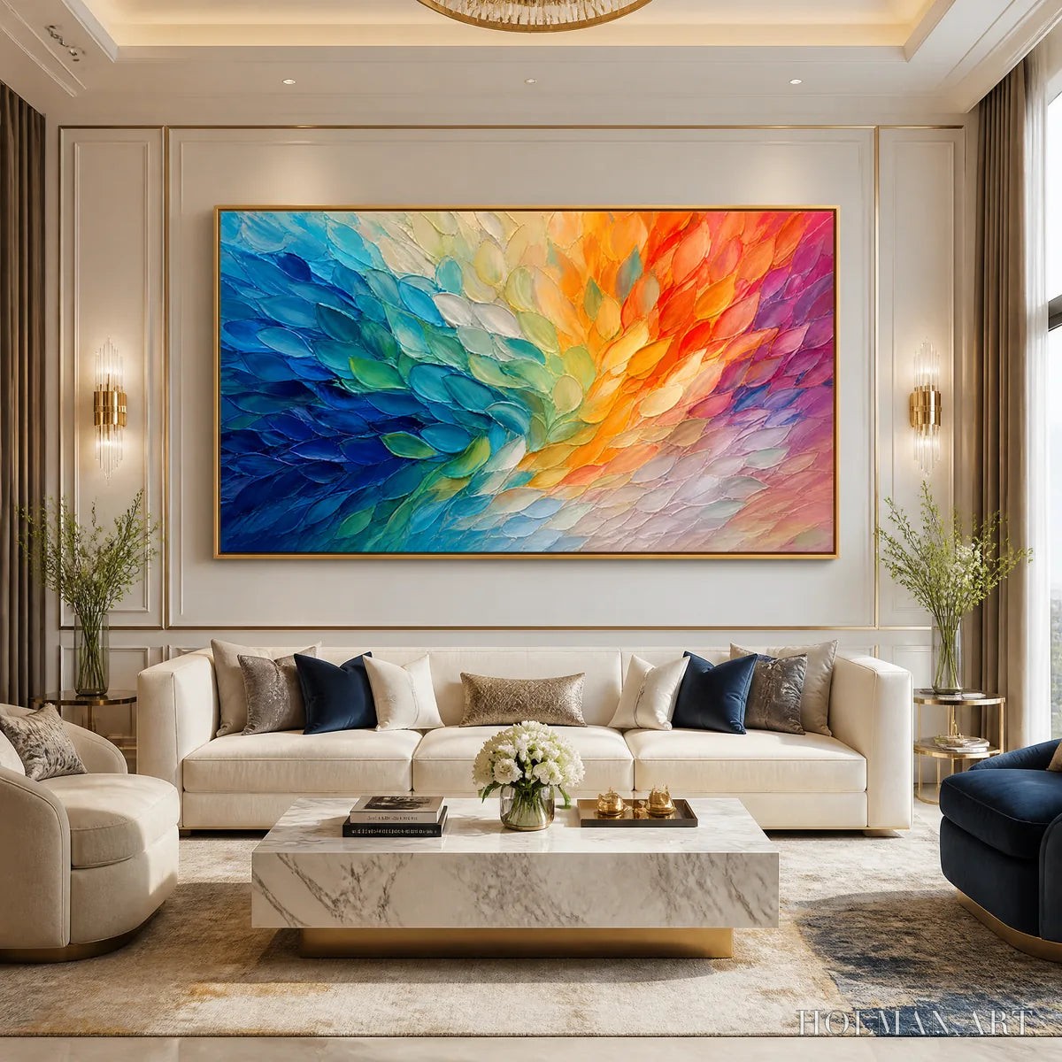 HOLMAN ART Carnival Wings – Colorful Wing Abstract Painting - image 5