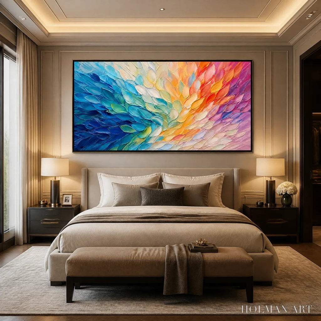 HOLMAN ART Carnival Wings – Colorful Wing Abstract Painting - image 6