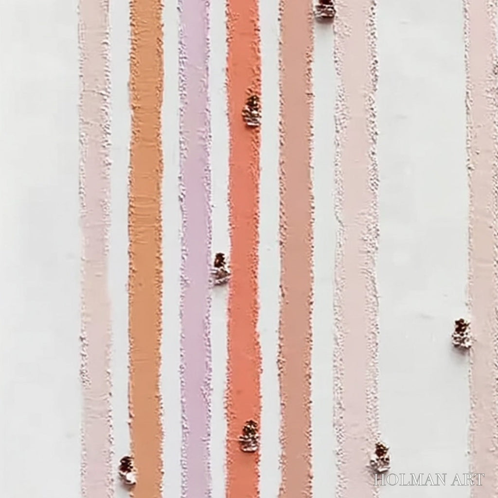 HOLMAN ART Our Walks – Colorful Textured Abstract Painting of Life's Journeys - image 3