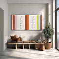 HOLMAN ART Color Cadence – Textured Colorful Abstract Impasto Stripe Painting - image 2