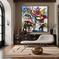 HOLMAN ART Carnival of Smiles – Large Colorful Abstract Impasto - image 2