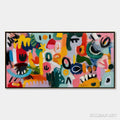 HOLMAN ART Joyful Chaos – Vibrant Large Horizontal Abstract Expressionist - image 1