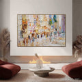 HOLMAN ART Stones of Solace – Textured Impasto Painting of an Ancient Cityscape - image 2