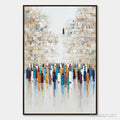 HOLMAN ART Wall of Ages – Textured Impasto Painting of a Historic Pilgrimage - image 1