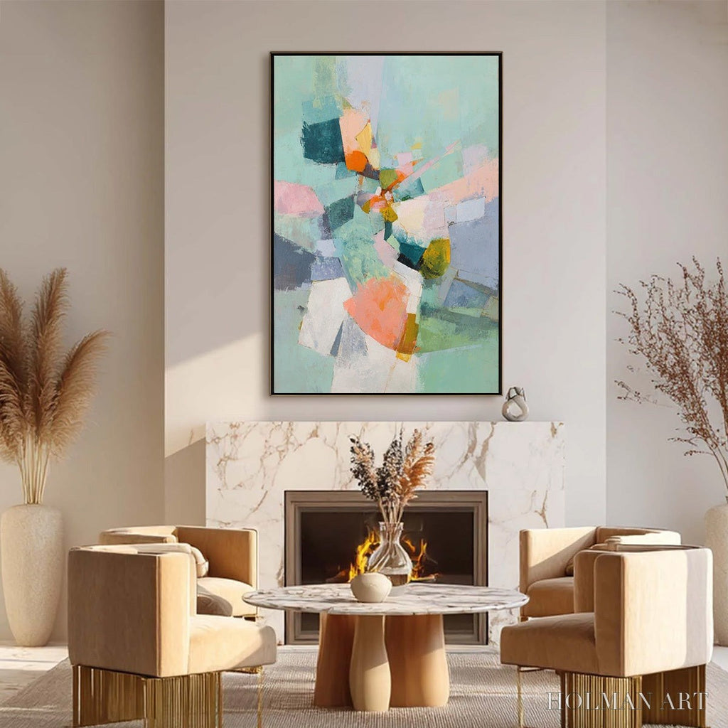 HOLMAN ART Serendipity – Colorful Modern Abstract Composition Painting - image 6