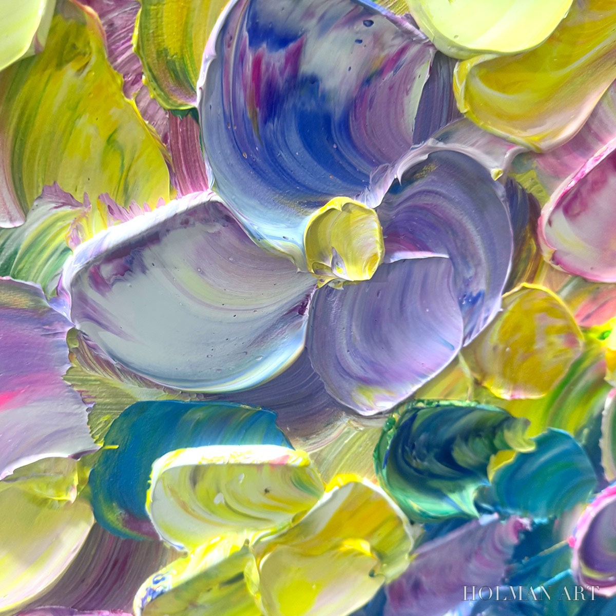 HOLMAN ART Ready to Ship | Rainbow Falls | 28''X56'' | 70x140cm | Black Frame - image 4