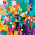 HOLMAN ART Ready to Ship | Spectrum Mosaic | 28''X56'' | 70x140cm | Black Frame - image 2