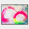 HOLMAN ART Neon Bloom – Vibrant Abstract Acrylic Painting - image 1