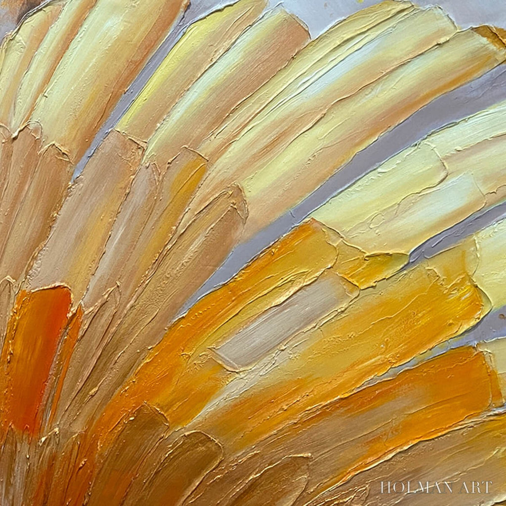 HOLMAN ART Golden Radiance – Abstract Gold Textured Impasto Oil Painting - image 3
