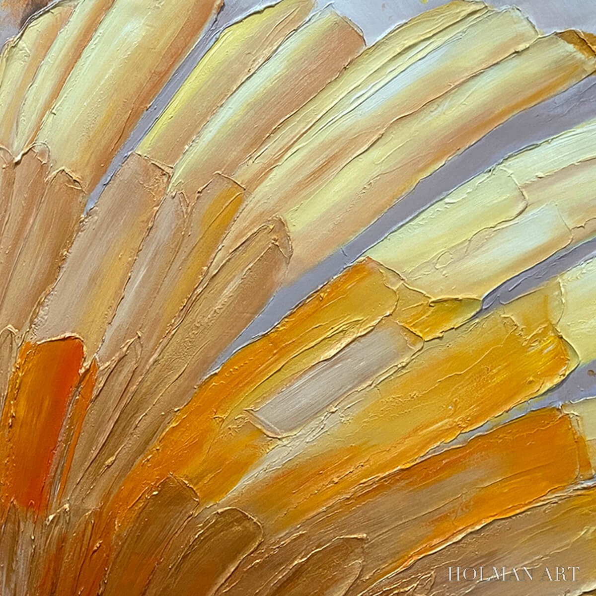 HOLMAN ART Golden Radiance – Abstract Gold Textured Impasto Oil Painting - image 3