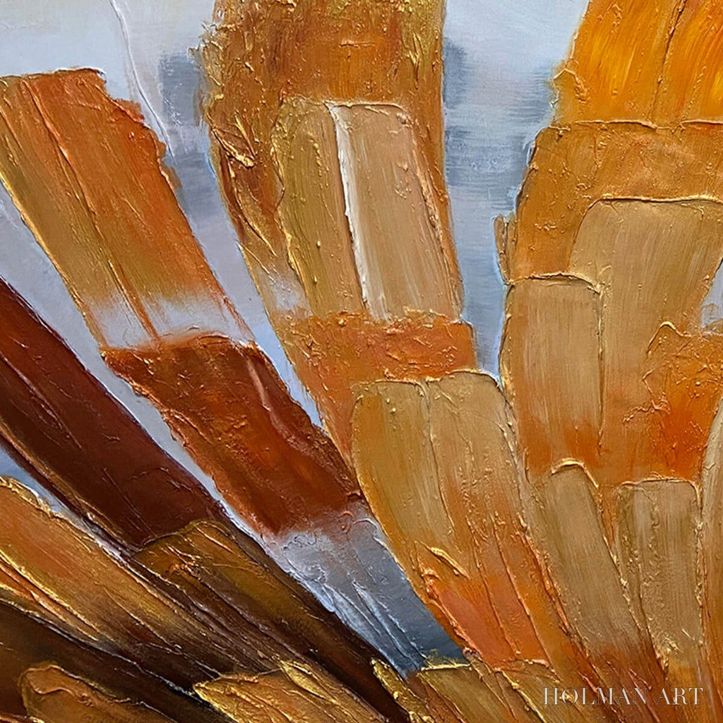 HOLMAN ART Golden Radiance – Abstract Gold Textured Impasto Oil Painting - image 5