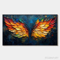 HOLMAN ART Wings of Fire – Textured Abstract Oil Painting - image 1