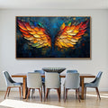 HOLMAN ART Wings of Fire – Textured Abstract Oil Painting - image 2