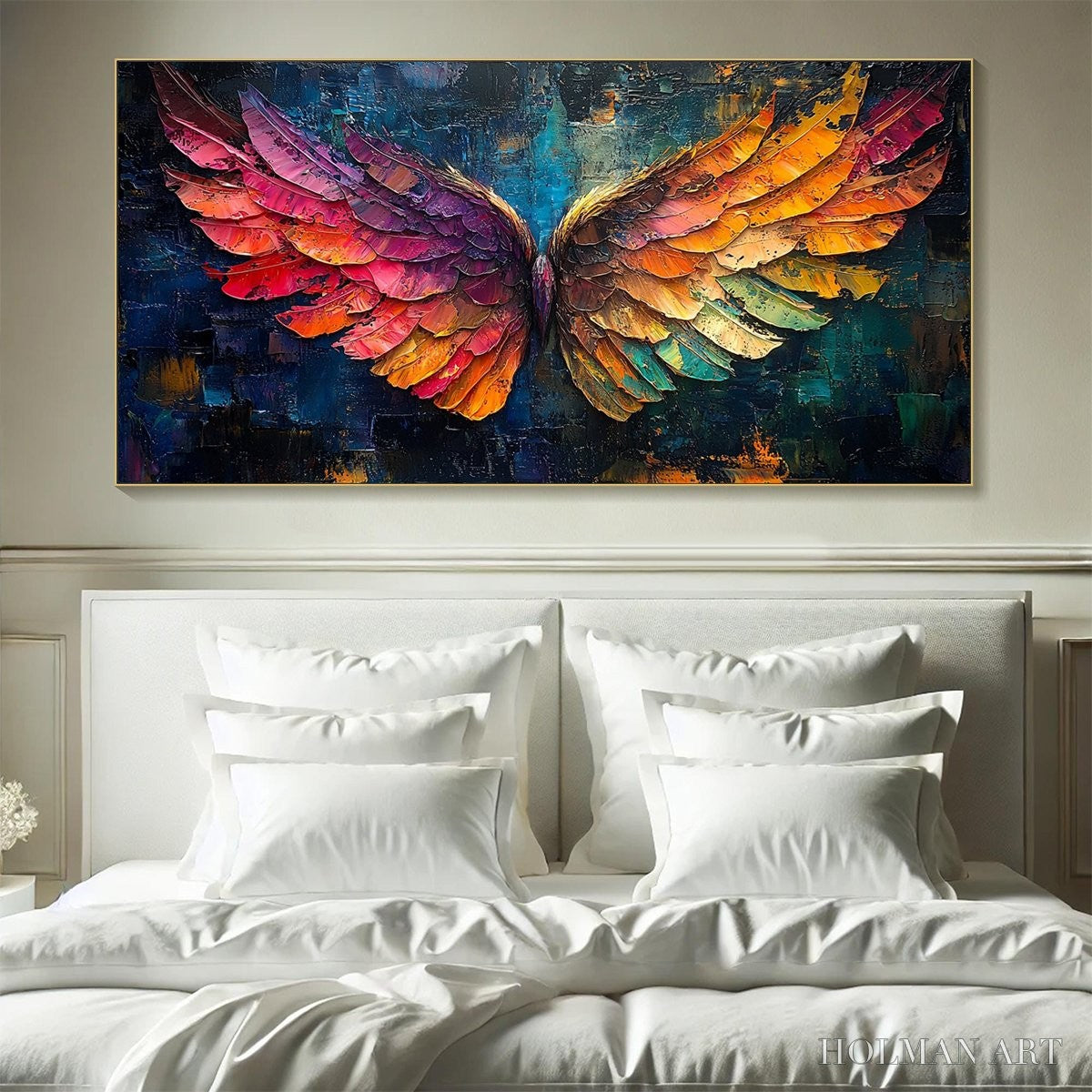HOLMAN ART Wings of Ascension – Textured Abstract Oil Painting - image 2