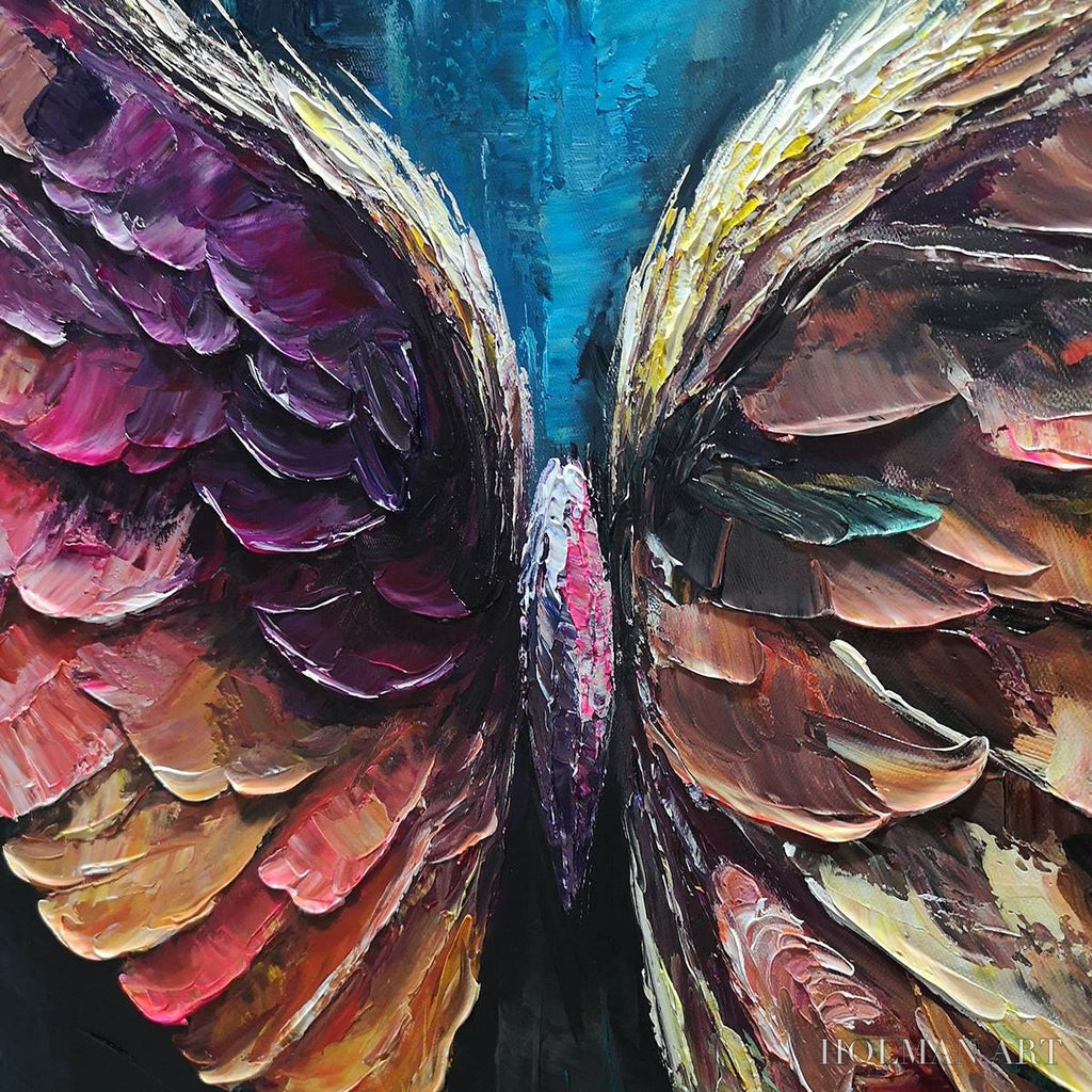 HOLMAN ART Wings of Ascension – Textured Abstract Oil Painting - image 3