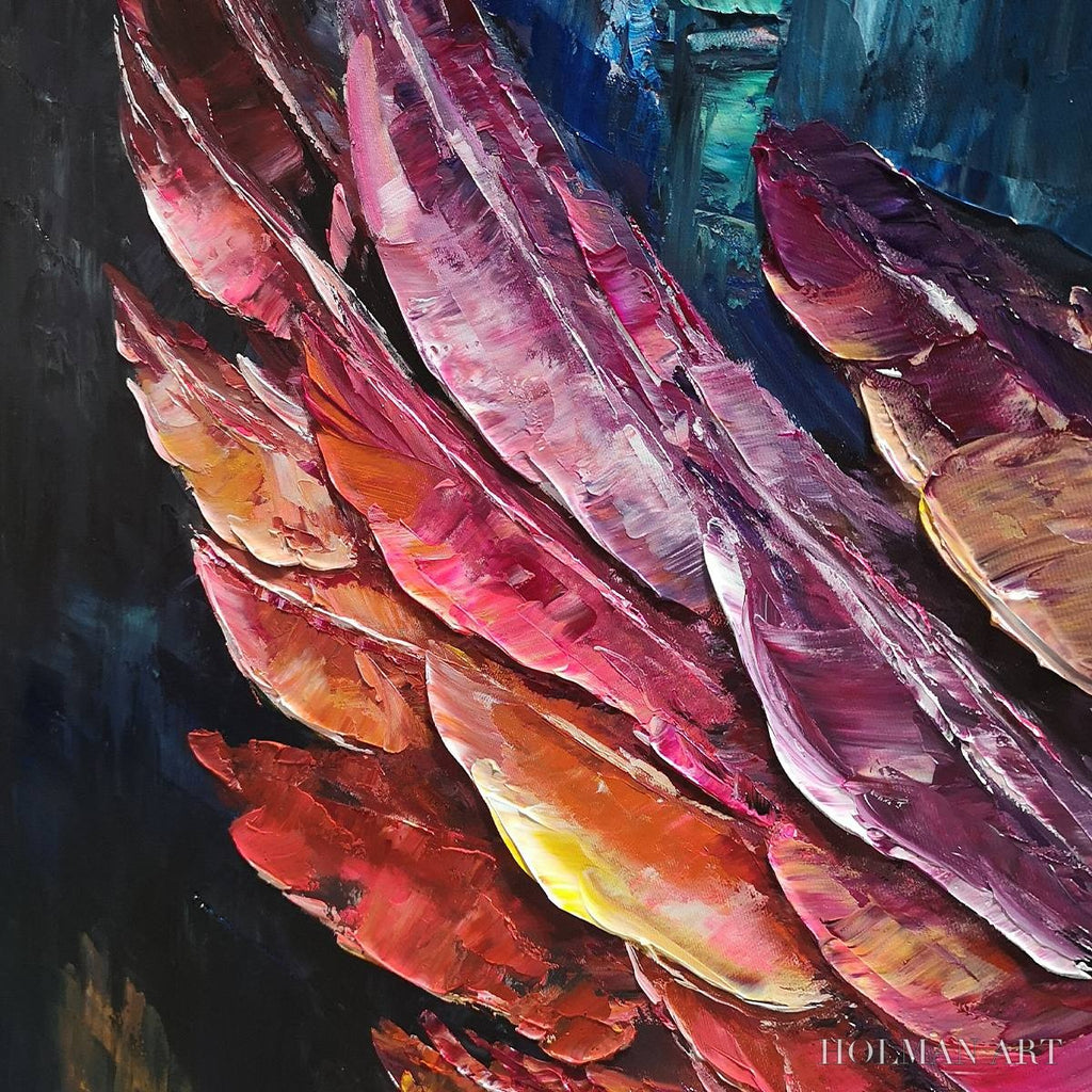 HOLMAN ART Wings of Ascension – Textured Abstract Oil Painting - image 5
