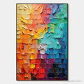 HOLMAN ART Spectrum Mosaic – Textured Impasto Abstract Oil Painting - image 1