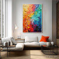 HOLMAN ART Spectrum Mosaic – Textured Impasto Abstract Oil Painting - image 2