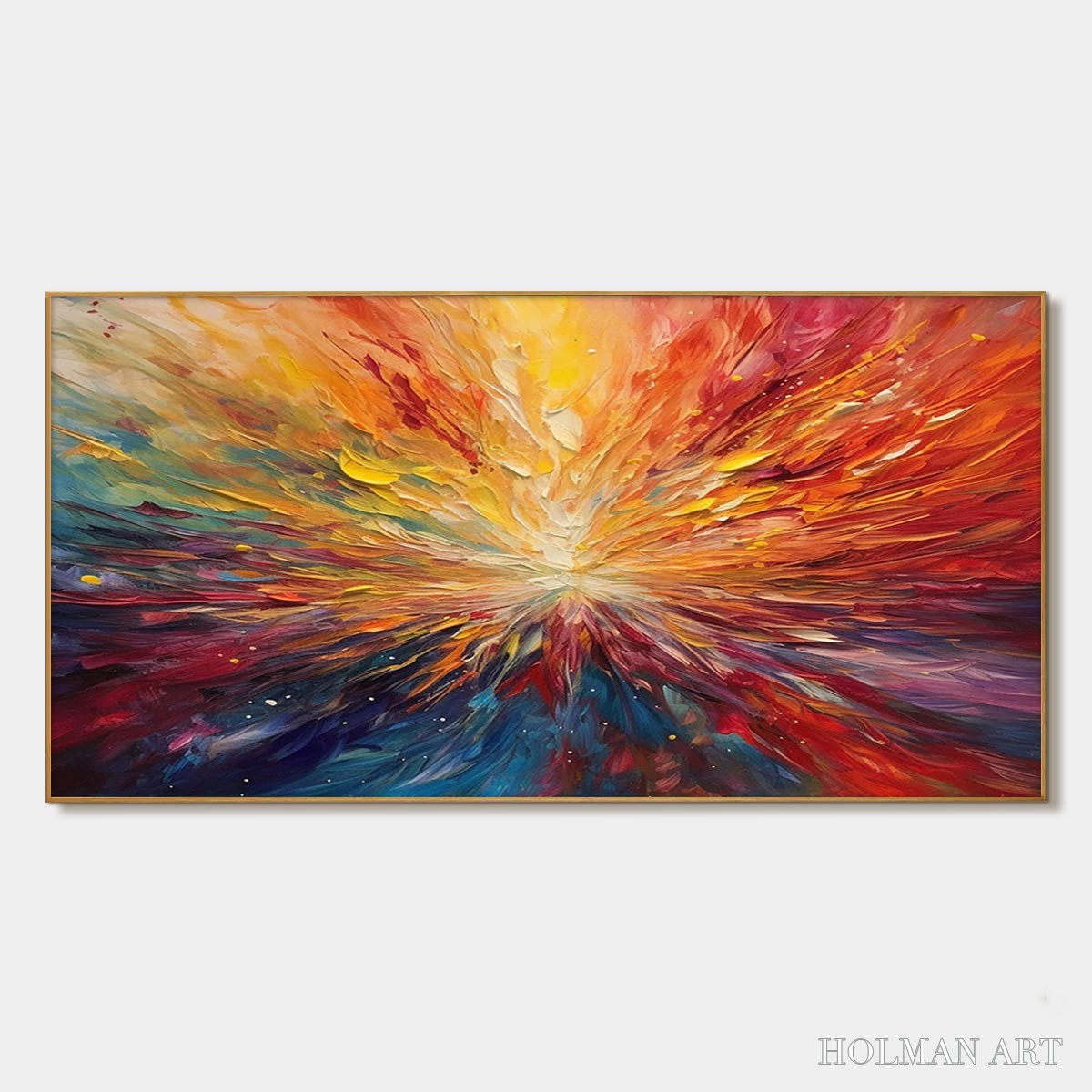 HOLMAN ART Solar Flare – Textured Impasto Abstract Oil Painting - image 1