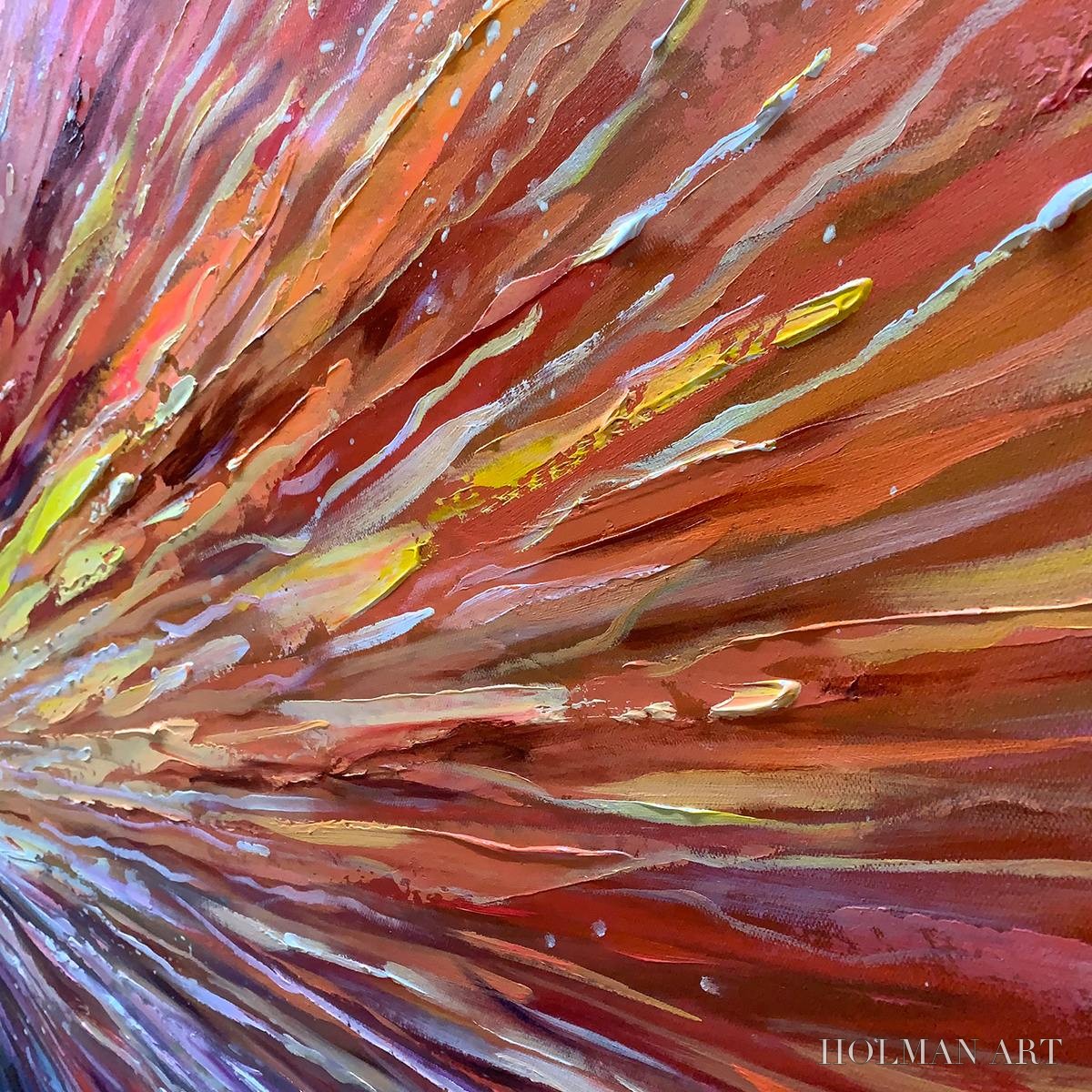 HOLMAN ART Solar Flare – Textured Impasto Abstract Oil Painting - image 5