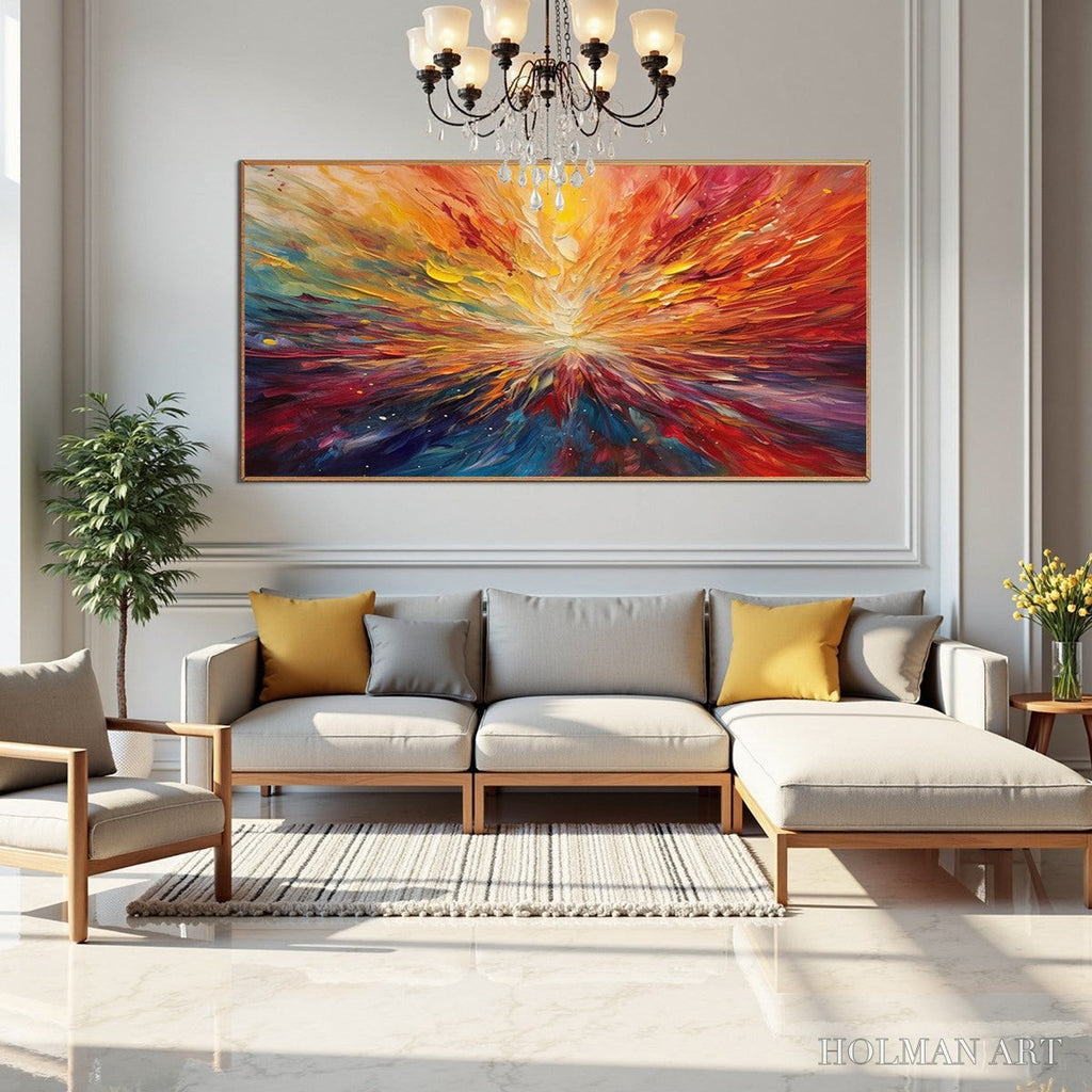 HOLMAN ART Solar Flare – Textured Impasto Abstract Oil Painting - image 6