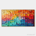 HOLMAN ART Rainbow Harmony – Textured Impasto Abstract Oil Painting - image 1
