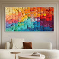 HOLMAN ART Rainbow Harmony – Textured Impasto Abstract Oil Painting - image 2