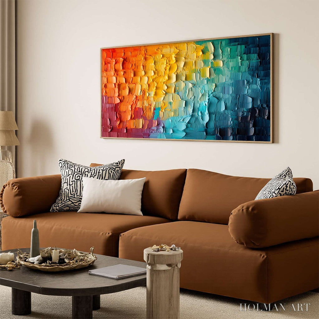 HOLMAN ART Chromatic Flow – Textured Impasto Abstract Oil Painting - image 4
