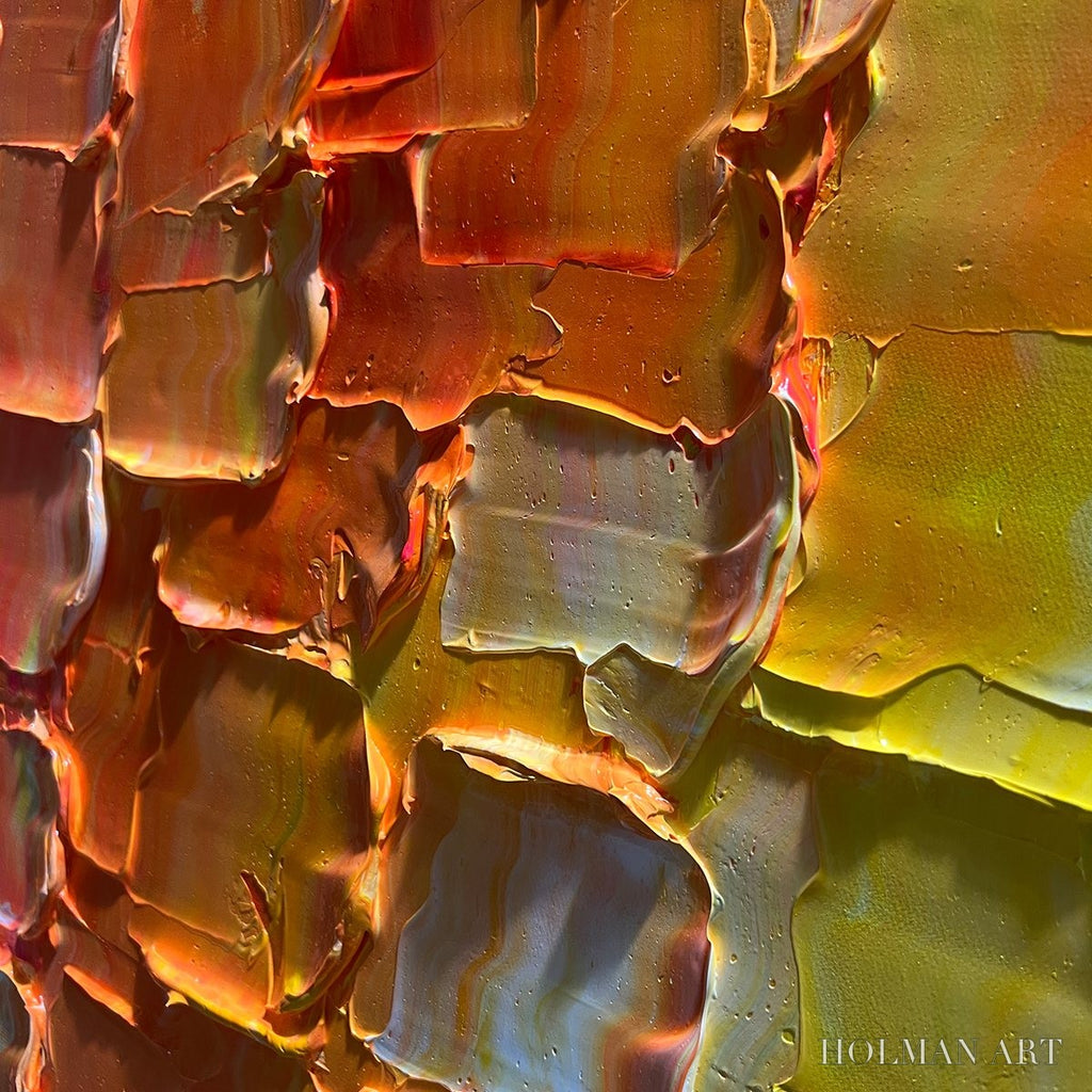 HOLMAN ART Chromatic Flow – Textured Impasto Abstract Oil Painting - image 5