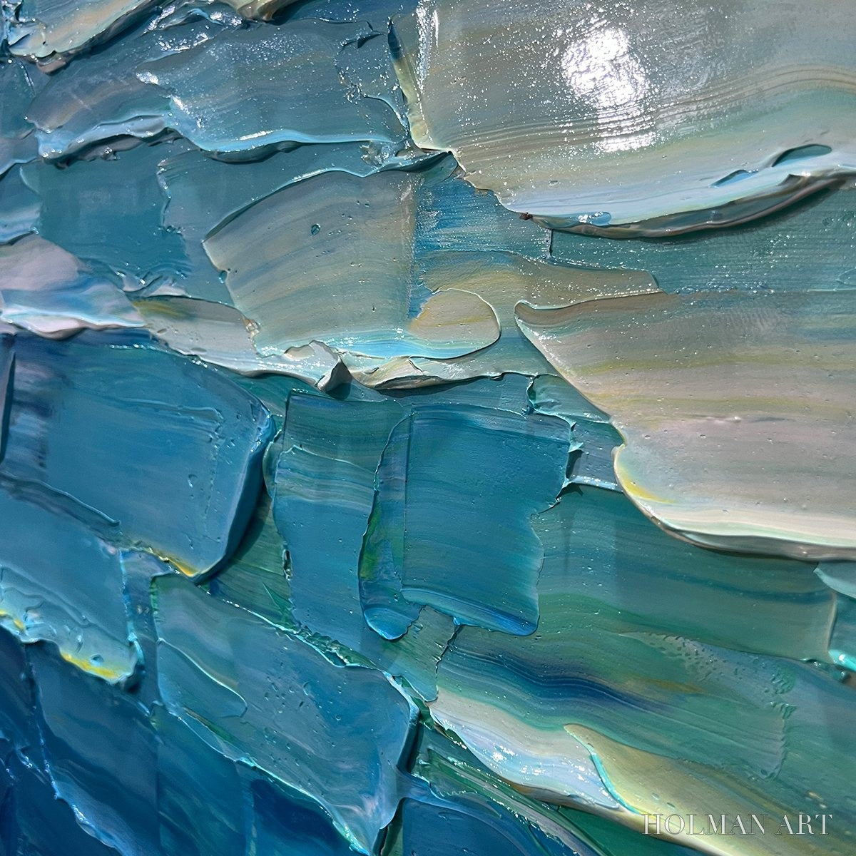 HOLMAN ART Chroma Flow – Textured Abstract Impasto Oil Painting - image 3