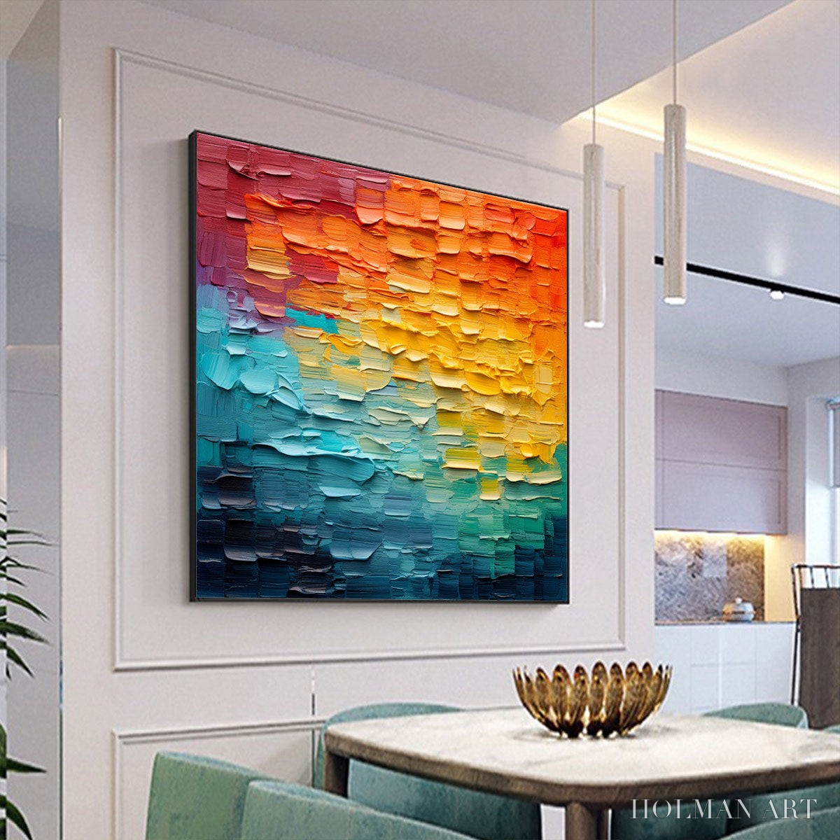 HOLMAN ART Chroma Flow – Textured Abstract Impasto Oil Painting - image 4