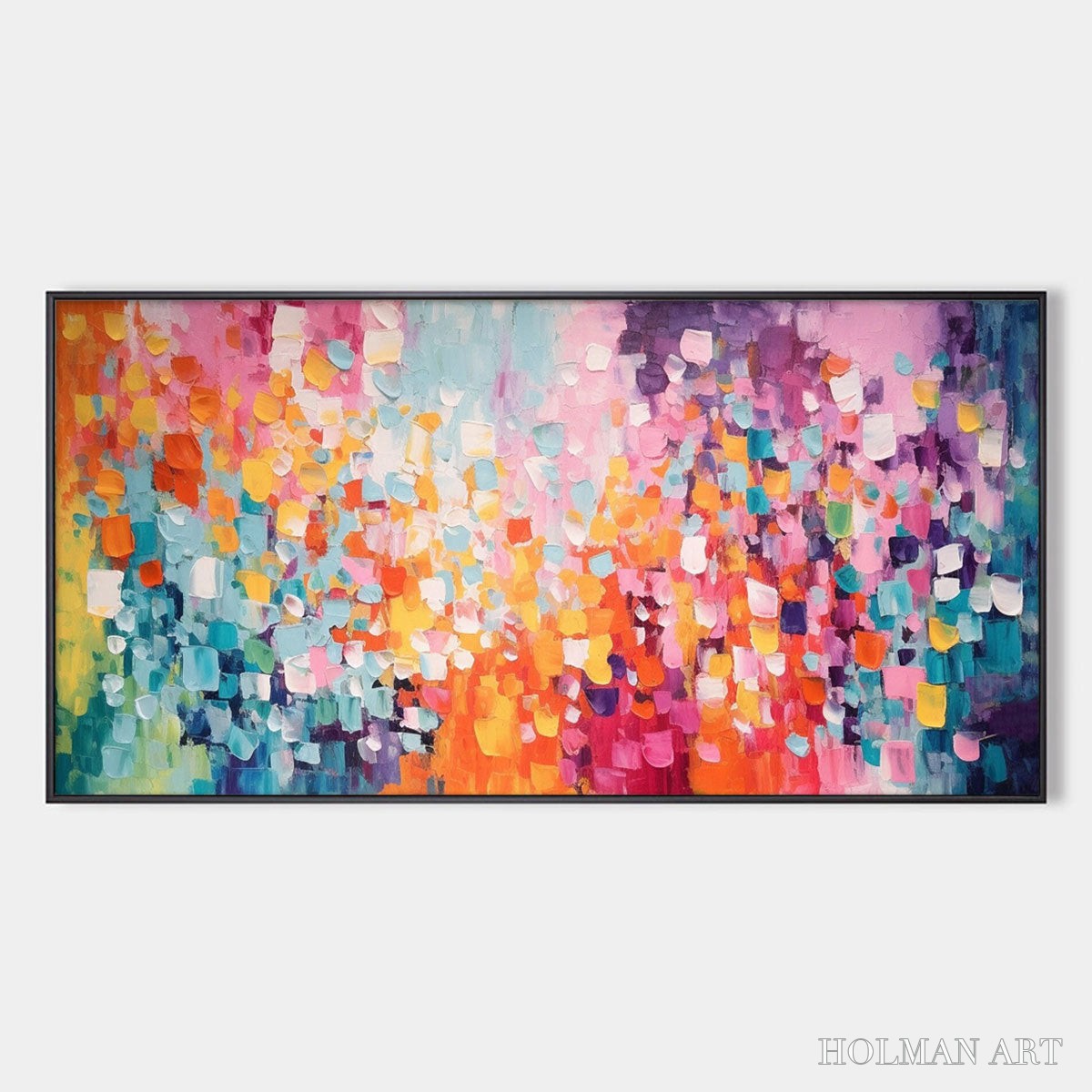 HOLMAN ART Confetti Dreams – Textured Abstract Oil Painting - image 1
