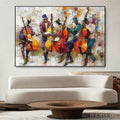 HOLMAN ART Cellos in Harmony – Textured Musicians Oil Painting - image 2