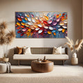 HOLMAN ART Autumn'S Burst – Textured Abstract Leaf Oil Painting - image 2