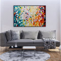 HOLMAN ART Pixel Rainbow – Colorful Abstract Impasto Oil Painting - image 2