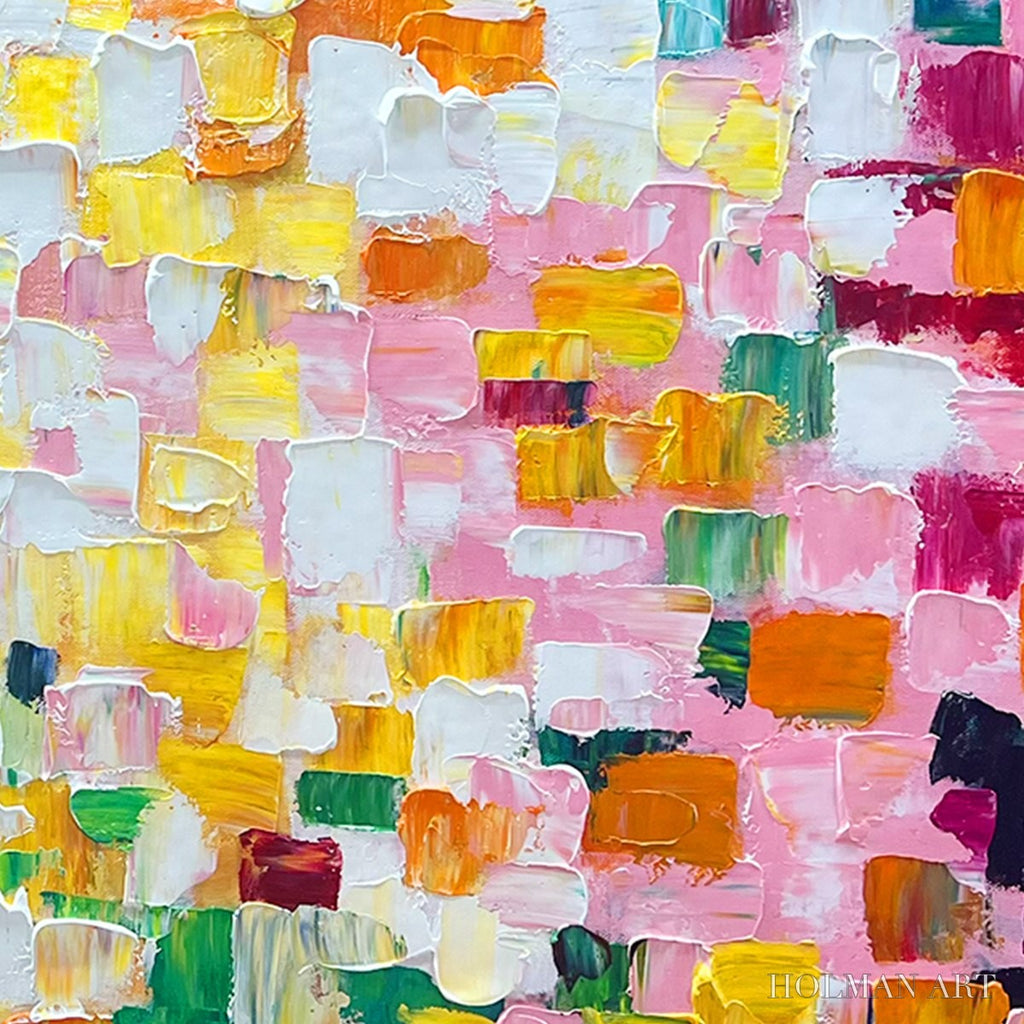 HOLMAN ART Confetti Dream – Colorful Abstract Impasto Oil Painting - image 5