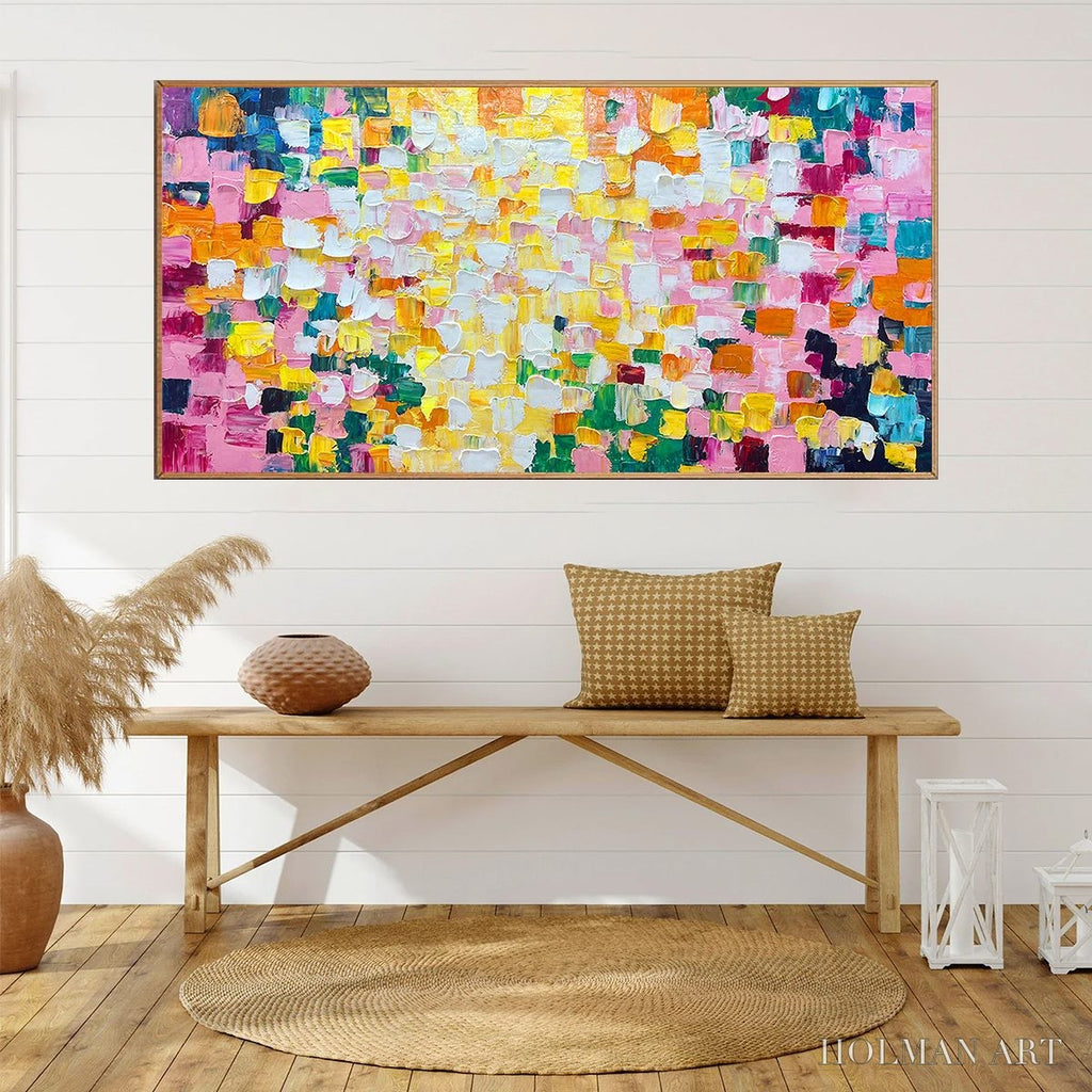HOLMAN ART Confetti Dream – Colorful Abstract Impasto Oil Painting - image 6