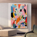 HOLMAN ART Confetti Dreams – Vertical Abstract Painting in Vibrant Pink and Multicolor - image 2