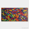 HOLMAN ART Spectrum Rain – Colorful Abstract Impasto Oil Painting on Canvas - image 1