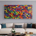 HOLMAN ART Spectrum Rain – Colorful Abstract Impasto Oil Painting on Canvas - image 2