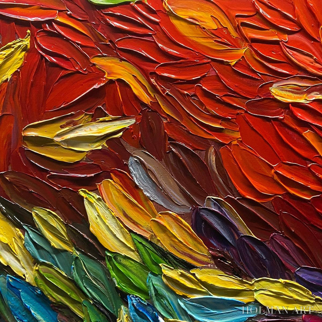 HOLMAN ART Chroma Whispers – Colorful Abstract Impasto Oil Painting on Canvas - image 5