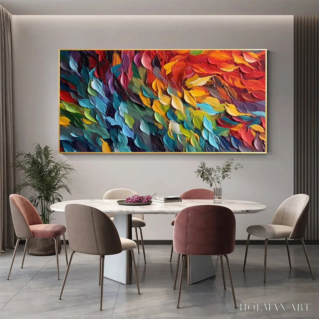 HOLMAN ART Chroma Whispers – Colorful Abstract Impasto Oil Painting on Canvas - image 6