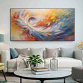 HOLMAN ART Abstract Swirl Oil Painting - Colorful Decor - image 2