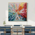 HOLMAN ART Colorful Abstract Burst Oil Painting - Modern Art - image 2