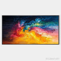 HOLMAN ART Chroma Nova – Panoramic Abstract Rainbow Oil Painting - image 1
