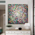 HOLMAN ART Radiant Bloom – Colorful Abstract Impasto Oil Painting - image 2
